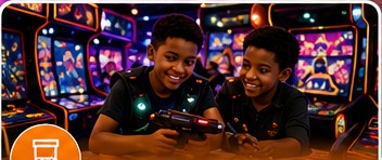 Arcade games at Skate Away